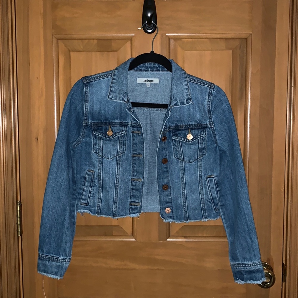 Refuge, XS crop Jean jacket